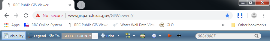 GIS viewer toolbar