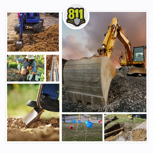 Call 811 before digging