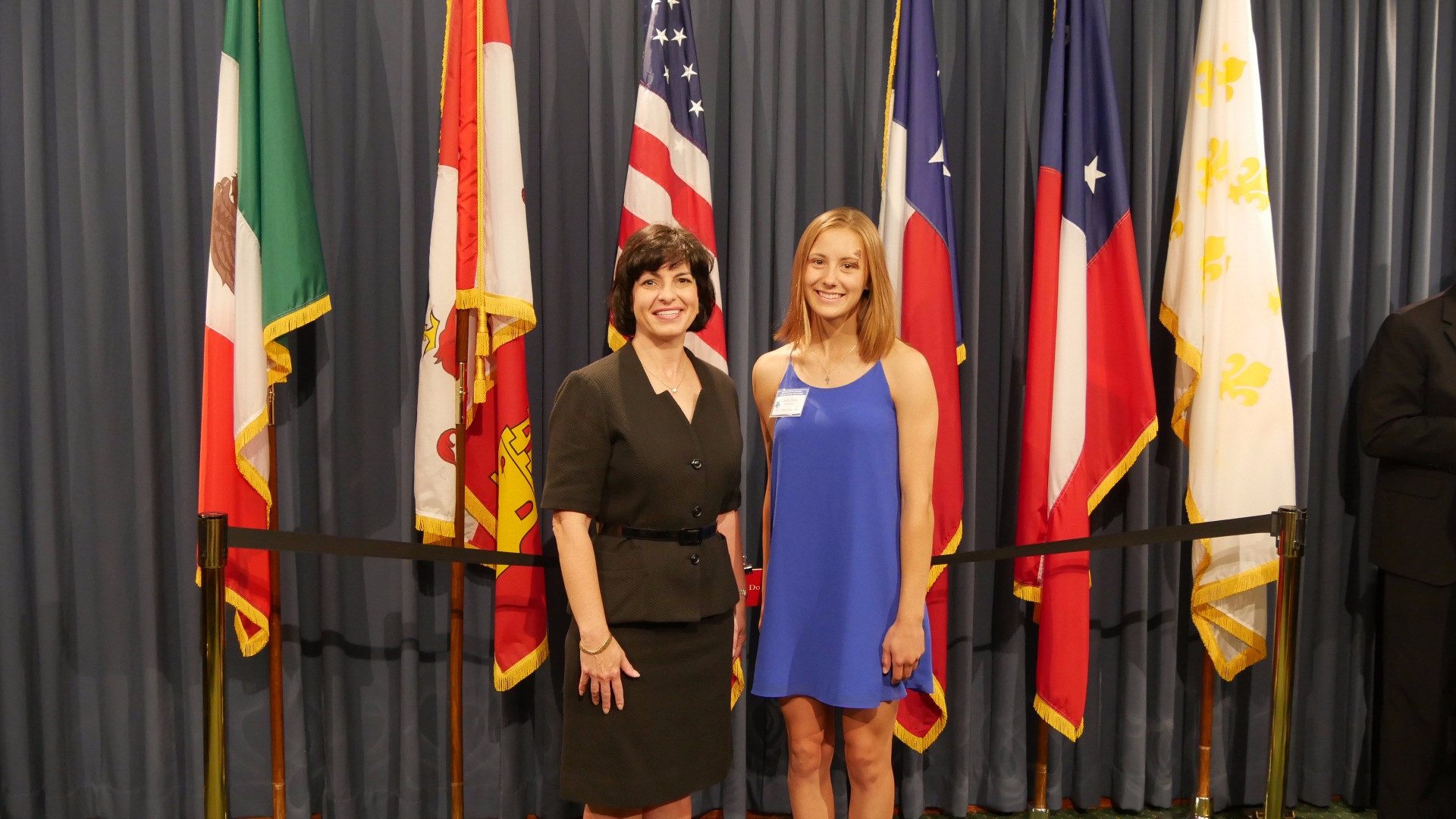 Commissioner Christi Craddick with Railroad Commissioner-Elect for Texas Girls State