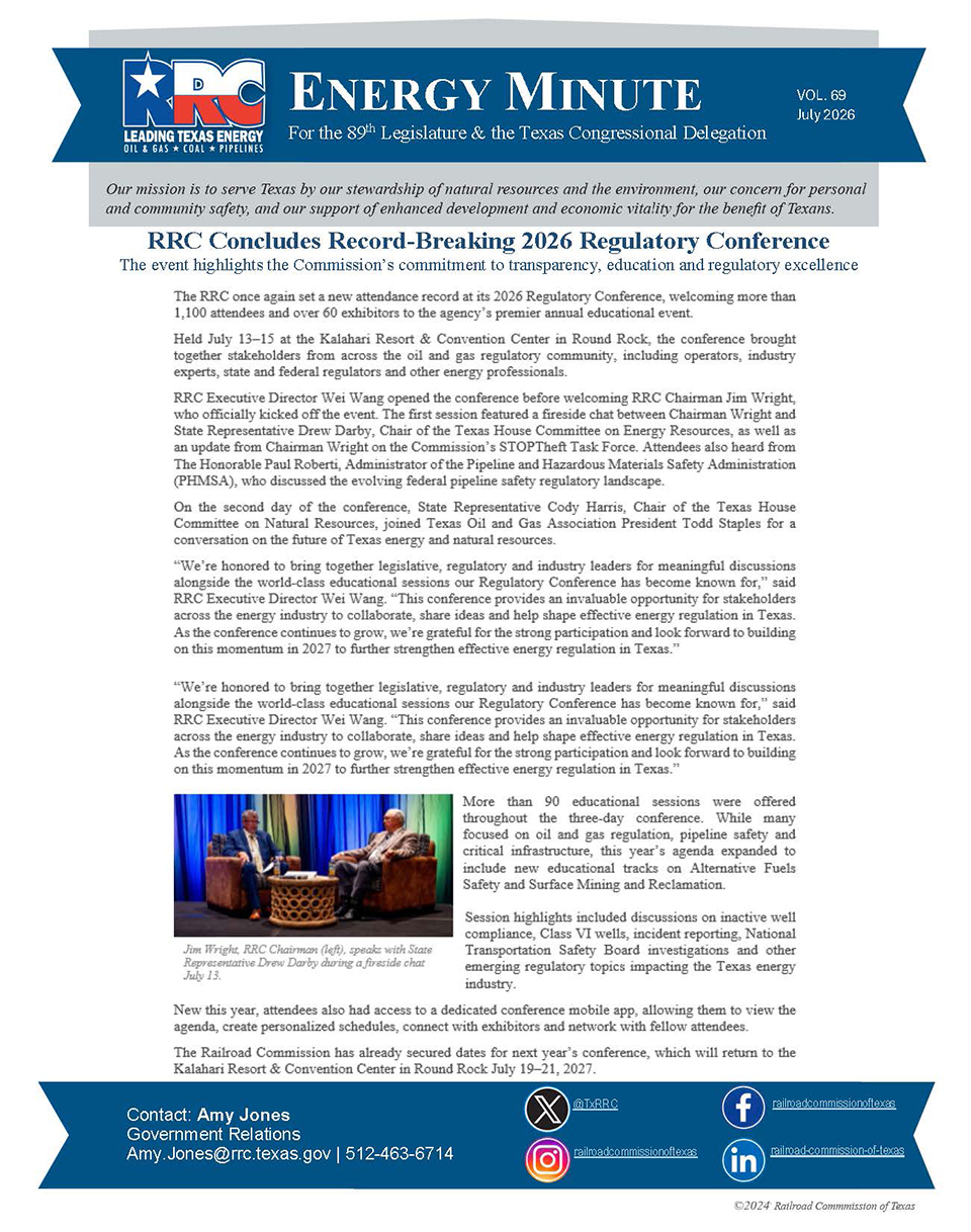 RRC Energy Minute Vol 67 0526