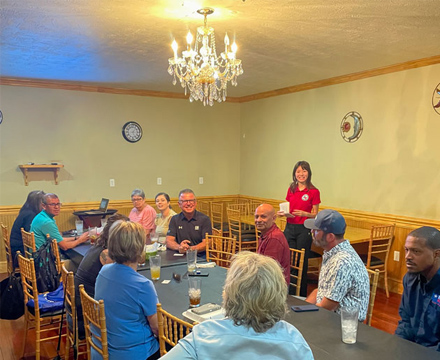 Tiffany at Weimar Rotary Club