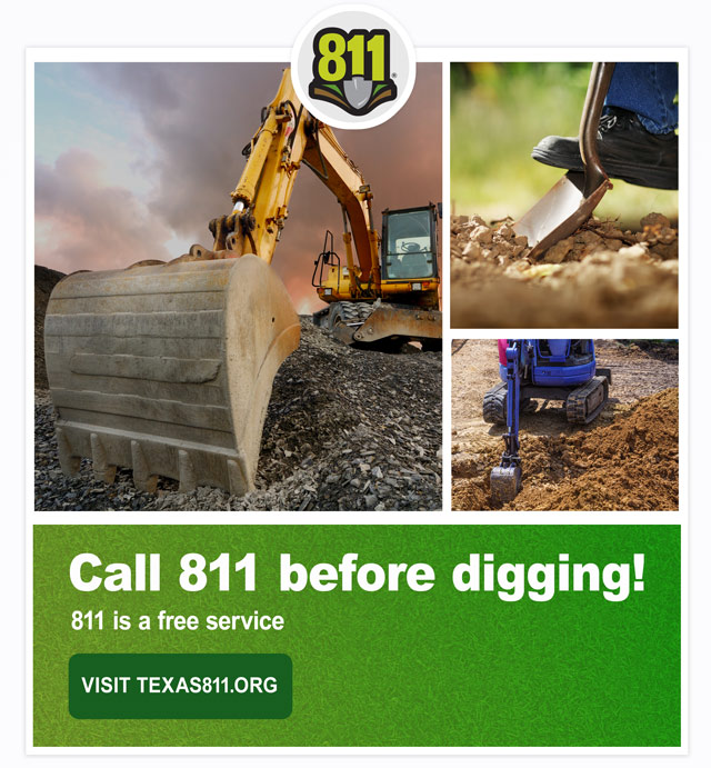 call 811 before digging