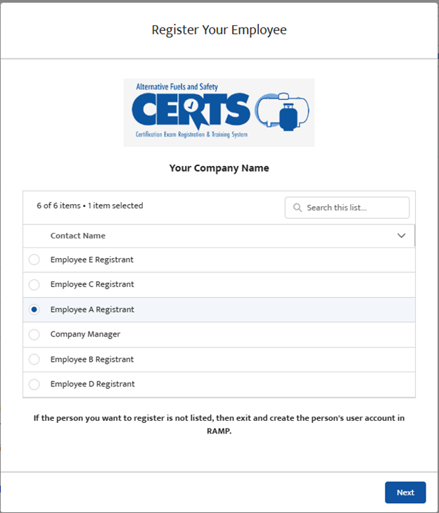 Employee List Example