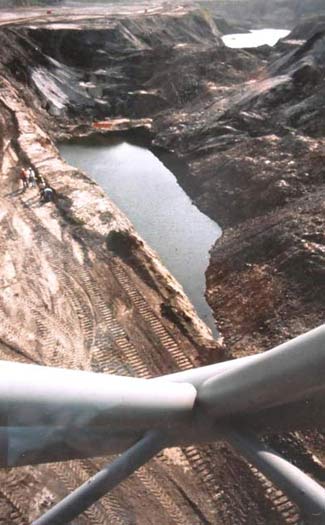 View of Alcoa mining pit 